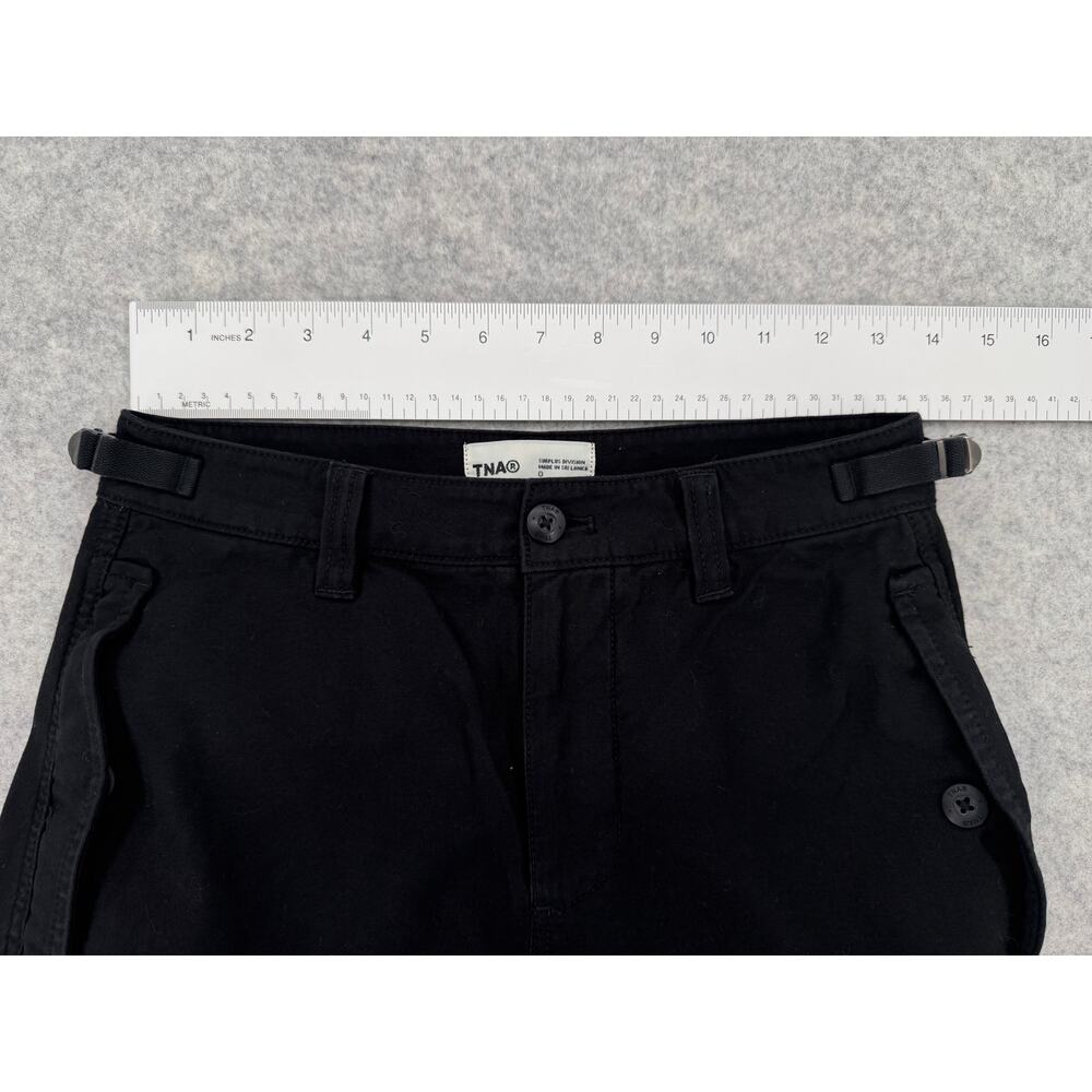 TNA Aritzia Black Supply Mid-Rise Baggy Relaxed Cargo Pants Size 0 - Picture 10 of 13